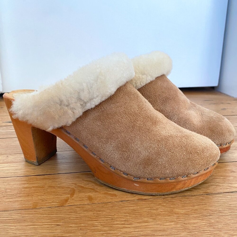 Sven high heel shearling lined clog